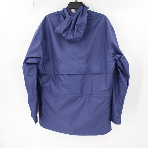 Outback Trading Company Jacket Men's Large Packable Parka Hooded Zip Pocket blue - Picture 4 of 15